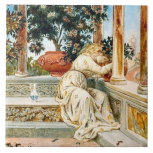 Carreau Isabella vintage et le pot de basal par Meacci