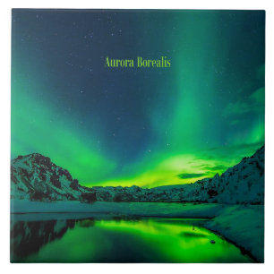 Carreau Islande, Aurora Borealis