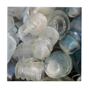 Carreau Isolateurs en verre vintage