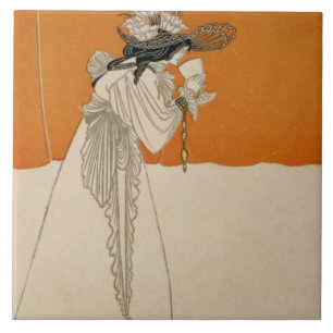 Carreau Isolde, illustration "du studio", 1895 (lithium