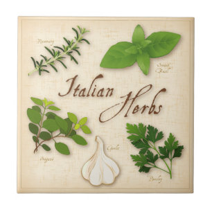 Carreau Italian Herbs, basil, origan, parsley, garlic