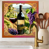 Carreau Italian Wine Themed Tuscan Ceramic Tile