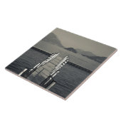 Carreau Italie, Province de Côme, Tremezzo. La jetée du la (Côté)