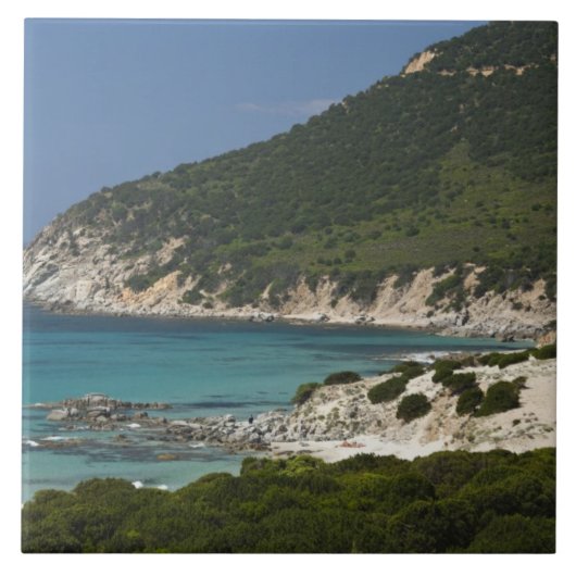 Carreau Italie, Sardaigne, Solanas. Plage. (Devant)