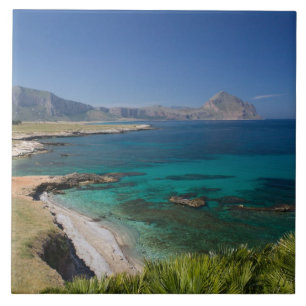 Carreau Italie, Sicile, San Vito Lo Capo, Vue sur le golfe