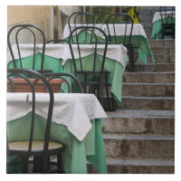 ITALIE, Sicile, TAORMINE : Corso Umberto 1, Café