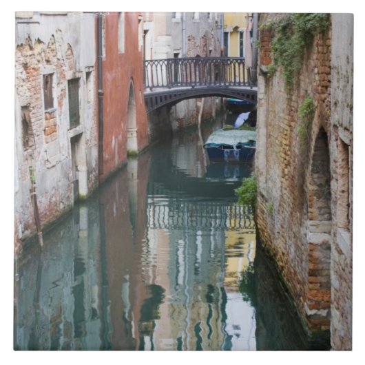 Carreau Italie, Venise, reflets et petit pont de (Devant)