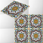 Carreau Italien Majolica Motif Repro<br><div class="desc">Ce motif amélioré numériquement été dérivé d'une ancienne ca. 1890 à ca. 1920 illustration du motif italien majolica. Vous pouvez customiser la couleur arrière - plan.</div>