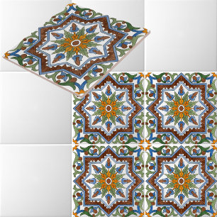 Carreau Italien Majolica Motif Repro