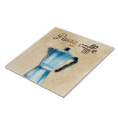 Carreau Italien Moka Café Pot Aquarelle Art (Côté)