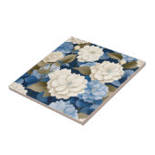 Carreau Ivory et Blue Hydrangea Floral Serenity (Côté)