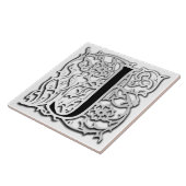 Carreau J Monogramme "Silver Besque" Carrelage en céramiqu (Côté)