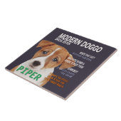 Carreau Jack Russell Terrier Couverture du Magazine Parody (Côté)