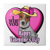 Carreau Jack Russell Terrier Saint-Valentin (Devant)