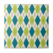 Carreau Jacquard Bleu Et Vert (Devant)