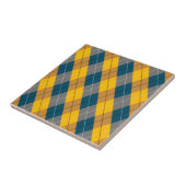 Carreau Jacquard de couleurs d'automne Motif géométrique (Côté)