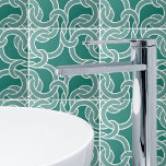 Carreau Jade Green White Celtic noeud Motif sans couture<br><div class="desc">Élégant noeud celtique sans couture motif pour ajouter une touche spirituelle à votre maison.</div>