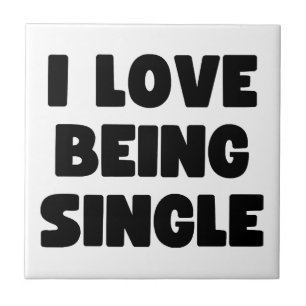 Carreau J'adore être célibataire