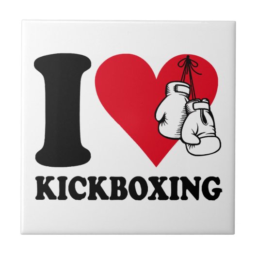 Carreau J'adore le kickboxing (Devant)