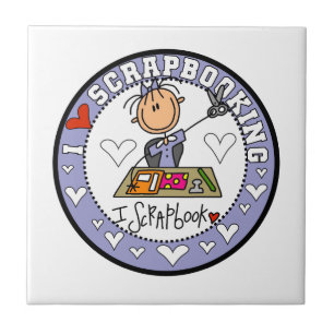 Carreau J'adore le scrapbooking