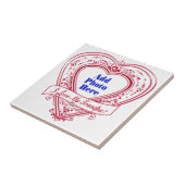 Carreau J'adore My Grandpa ! Photo Red Hearts (Côté)