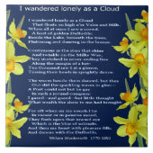 CARREAU J'AI ERRÉ SEUL COMME NUAGE (Devant)