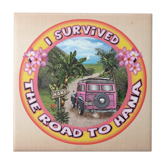 Carreau J'ai survécu à la route de Hana (Devant)
