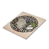 Carreau J'ai survécu aux routes poussières du Costa Rica (Côté)