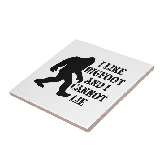 Carreau J'aime Bigfoot et je ne peux pas mentir (Côté)