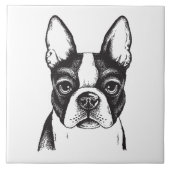Carreau J'aime Boston Terriers (Devant)