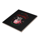 Carreau J'aime Café Noël et Chats Joyeux Salutations (Côté)