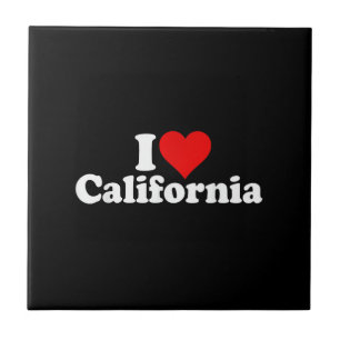 CARREAU J'AIME COEUR CALIFORNIE CALI ÉTAT