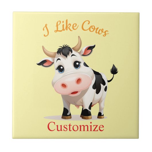 Carreau J'Aime Cows Art Thunder_Cove (Devant)