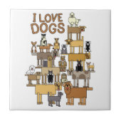 CARREAU J'AIME DES CHIENS (Devant)