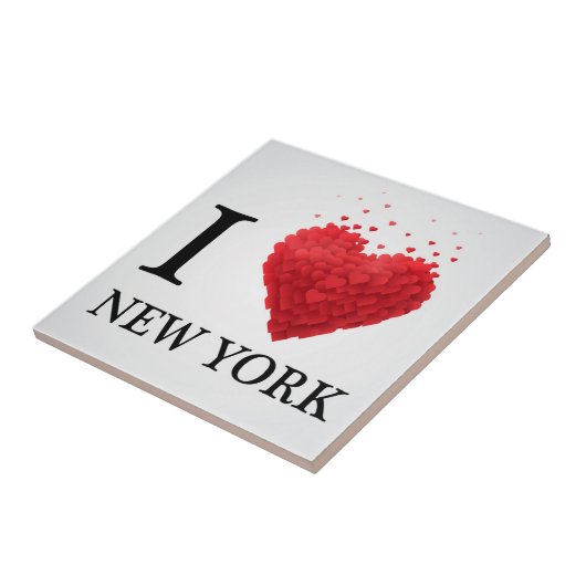 Carreau J'aime des coeurs de New York (Côté)