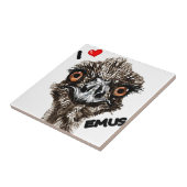 CARREAU J'AIME DES ÉMEUS (Côté)