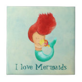 Carreau J'aime des sirènes (Devant)