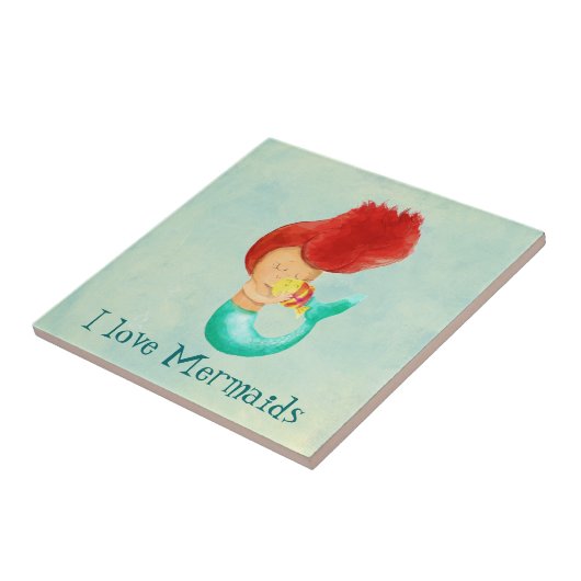 Carreau J'aime des sirènes (Côté)