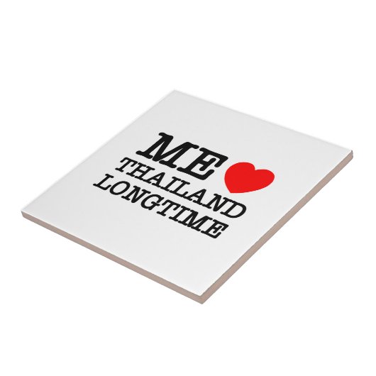 CARREAU J'AIME LA THAÏLANDE LONGTEMPS (Côté)