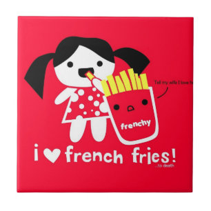 CARREAU J'AIME LA TUILE DE POMMES FRITES