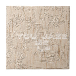 Carreau J'aime le bois brun Hakuna Matata