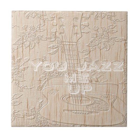 Carreau J'aime le bois brun Hakuna Matata (Devant)