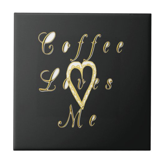 Carreau J'aime le café. (Devant)