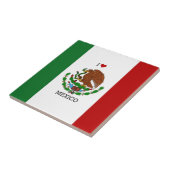 Carreau j'aime le mexique - drapeau mexicain, (Côté)