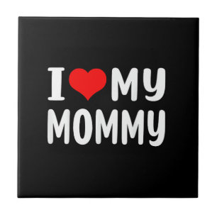 Carreau J'aime ma maman drôle pour maman maman