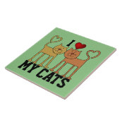 Carreau J'Aime Mes Chats (Côté)