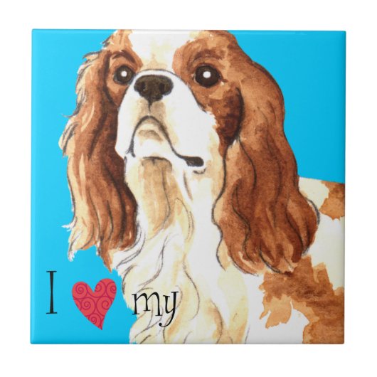 Carreau J'aime mon Cavalier (Devant)