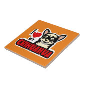 Carreau J'Aime Mon Chihuahua (Côté)