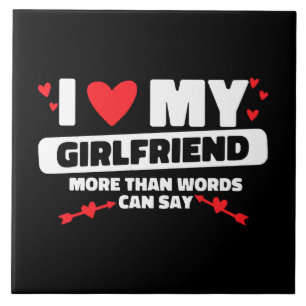 Carreau j'aime mon coeur de petite amie