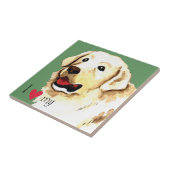 Carreau J'aime mon Kuvasz (Côté)